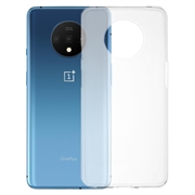Skridsikker OnePlus 7T TPU Cover - Gennemsigtig