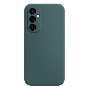 Samsung Galaxy A14/A14 5G Anti-Fingeraftryk Mat TPU Cover - Mørkegrøn