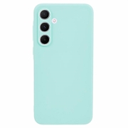 Samsung Galaxy A35 Anti-Fingeraftryk Mat TPU Cover - Cyan