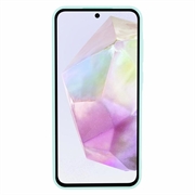 Samsung Galaxy A35 Anti-Fingeraftryk Mat TPU Cover - Cyan