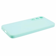 Samsung Galaxy A35 Anti-Fingeraftryk Mat TPU Cover - Cyan