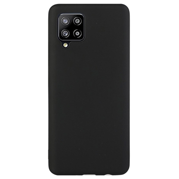 Anti-Fingeraftryk Mat Samsung Galaxy A42 5G TPU Cover - Sort