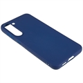 Samsung Galaxy S23 5G Anti-Fingeraftryk Mat TPU Cover - Blå