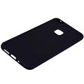 Huawei P10 Lite Anti-Fingeraftryk Mat TPU Cover - Sort