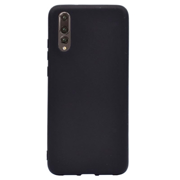 Anti-Fingeraftryk Mat Huawei P20 Pro TPU Cover - Sort