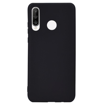 Anti-Fingeraftryk Mat Huawei P30 Lite TPU Cover - Sort