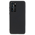 Anti-Fingeraftryk Mat Huawei P40 TPU Cover - Sort