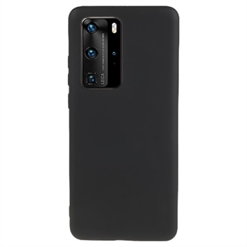 Anti-Fingeraftryk Mat Huawei P40 Pro TPU Cover - Sort
