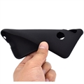 Anti-Fingeraftryk Mat Samsung Galaxy A20e TPU Cover - Sort