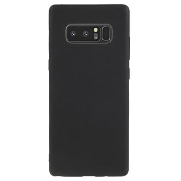 Anti-Fingeraftryk Mat Samsung Galaxy Note8 TPU Cover - Sort