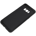 Anti-Fingeraftryk Mat Samsung Galaxy S8+ TPU Cover - Sort