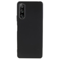 Anti-Fingeraftryk Mat Sony Xperia 10 IV TPU Cover - Sort