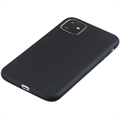 Anti-Fingeraftryk Mat iPhone 11 Pro Max TPU Cover - Sort