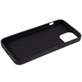 Anti-Fingeraftryk Mat iPhone 13 TPU Cover - Sort