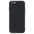 Anti-Fingeraftryk Mat iPhone 6/6S TPU Cover - Sort