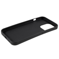 Anti-Fingeraftryk Mat iPhone 13 Pro TPU Cover - Sort