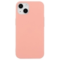 iPhone 15 Plus Anti-Fingeraftryk Mat TPU Cover - Pink