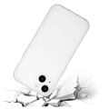 iPhone 15 Anti-Fingeraftryk Mat TPU Cover - Hvid