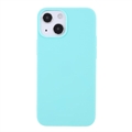Anti-Fingeraftryk Mat iPhone 13 Mini TPU Cover - Babyblå