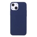Anti-Fingeraftryk Mat iPhone 13 Mini TPU Cover - Mørkeblå