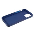 Anti-Fingeraftryk Mat iPhone 13 Mini TPU Cover - Mørkeblå