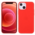 Anti-Fingeraftryk Mat iPhone 13 Mini TPU Cover - Rød