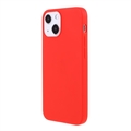 Anti-Fingeraftryk Mat iPhone 13 Mini TPU Cover - Rød