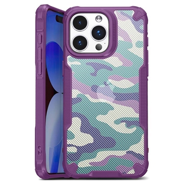 iPhone 15 Pro Anti-Shock Hybrid Cover - Camouflage