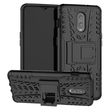 Anti-Slip OnePlus 6T Hybrid Cover med Stand