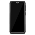 Anti-Slip Samsung Galaxy A20e Hybrid Cover med Stand - Sort