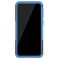 Anti-Slip Samsung Galaxy A40 Hybrid Cover med Stand - Blå / Sort