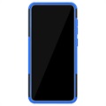 Anti-Slip Samsung Galaxy A70 Hybrid Cover med Stand - Blå / Sort
