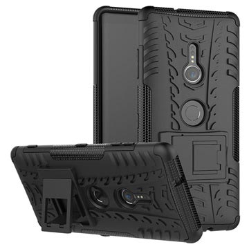 Anti-Slip Sony Xperia XZ3 Hybrid Cover med Stand