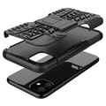 Anti-Slip iPhone 11 Hybrid Cover med Stand - Sort