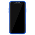 Anti-Slip iPhone 11 Hybrid Cover med Stand - Blå / Sort
