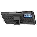 Samsung Galaxy M52 5G Anti-Slip Hybrid Cover med Stativ - Sort