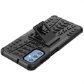 Samsung Galaxy M52 5G Anti-Slip Hybrid Cover med Stativ - Sort