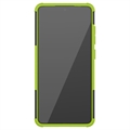 Samsung Galaxy A52 5G/A52s 5G Anti-Slip Hybrid Cover med Stand - Grøn / Sort