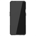 Skridsikker OnePlus 9 Pro Hybrid Cover med Stand - Sort