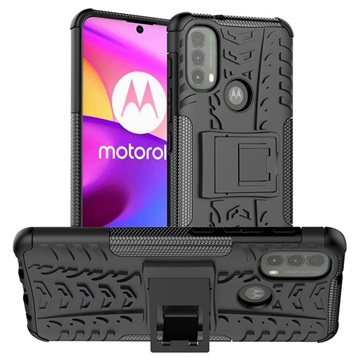Anti-Slip Motorola Moto E20/E30/E40 Hybrid Cover med Stand