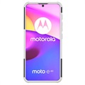 Anti-Slip Motorola Moto E20/E30/E40 Hybrid Cover med Stand - Hvid / Sort