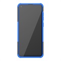 Anti-Slip Samsung Galaxy A21s Hybrid Cover med Stand - Blå / Sort