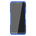 Anti-Slip Samsung Galaxy A22 5G, Galaxy F42 5G Hybrid Cover - Blå / Sort