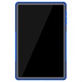 Anti-Slip Samsung Galaxy Tab S7 Lite Hybrid Cover med Stativ - Blå / Sort