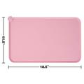 Skridsikker silikone dyrefodermåtte - 47x30cm - Pink