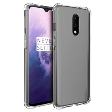 Skridsikker OnePlus 7 TPU Cover - Gennemsigtig