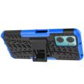 Anti-Slip Xiaomi Redmi 10 5G/Note 11E Hybrid Cover med Stand - Blå / Sort