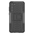 Anti-Slip Samsung Galaxy S23+ 5G Hybrid Cover med Stativ - Sort