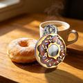 Apple AirTag 1/2 IMD-mønsteret etui med metalspænde - Donut
