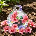 Apple AirTag 1/2 IMD-mønsteret etui med metalspænde - Hibiscusblomster